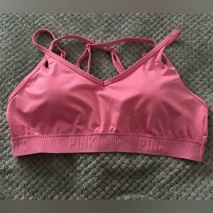 Pink Sports Bra